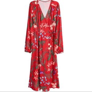 Tropical H&M Wrap Dress
